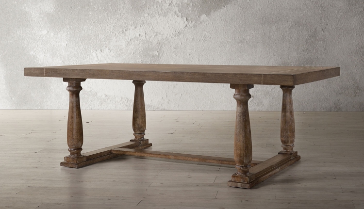 Bernard Dining Table - Weathered Oak