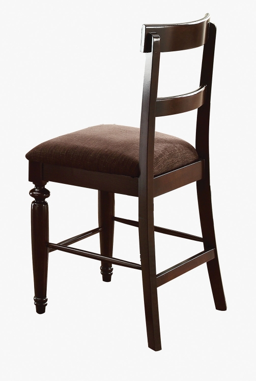 Bandele Counter Height Chair - Dark Fabric/Walnut