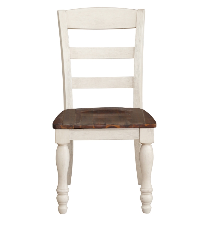 Britta Side Chair - Walnut/White Washed