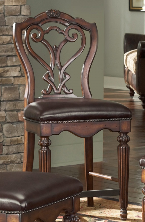 Barrington House Gathering Chair With Leather Seat