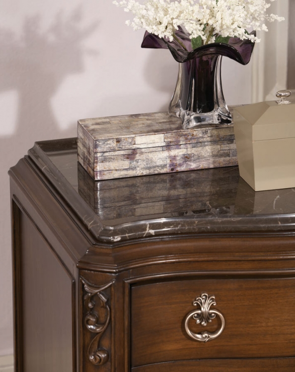 American Drew Jessica McClintock Couture Marble Top for Night Stand