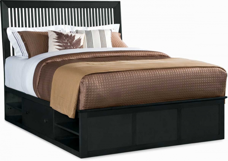 Sterling Pointe Underbed Storage Platform Bed Black