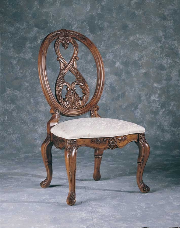 Jessica McClintock Home Romance Oval Back Side Chair