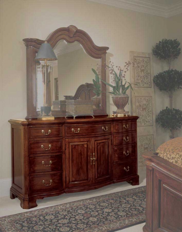 Cherry Grove Door Triple Dresser