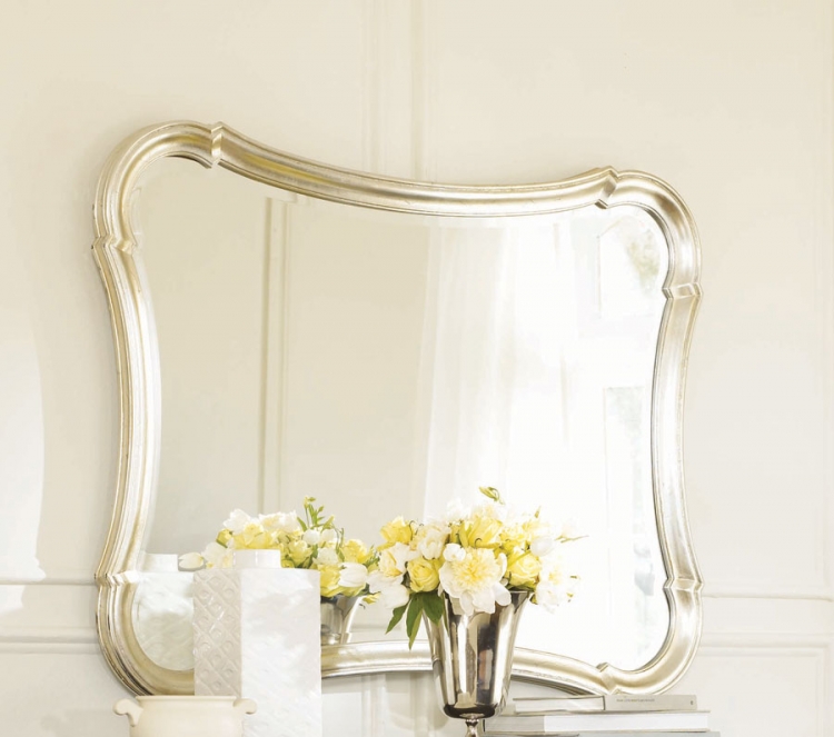 American Drew Sonata Silver Leaf Accent Mirror