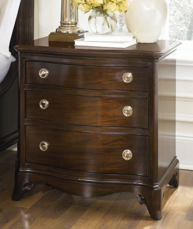 Sonata Drawer Night Stand Wood Top