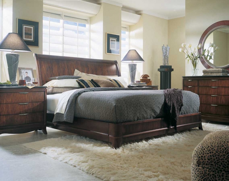 Advocate Sleigh Bed Low Profile