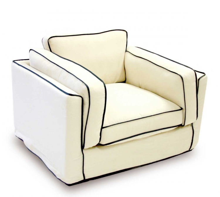 South Beach Chair - Cream Slipcover