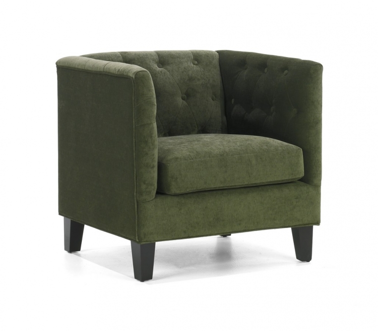 Melrose Chair Green Chenille