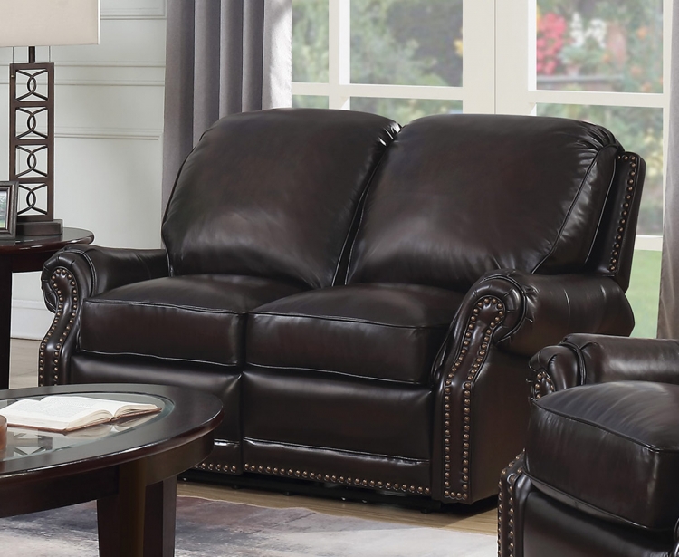 Premier Power Reclining Loveseat - Stetson Coffee/All Leather