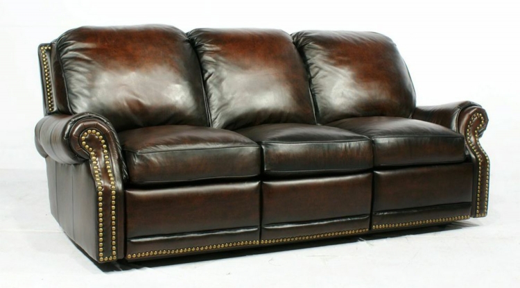 Premier Power Reclining Sofa - Stetson Coffee/All Leather