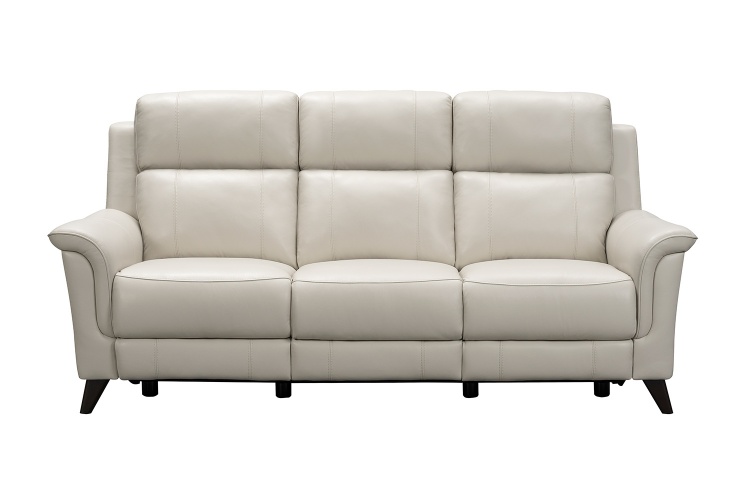 Kester Power Reclining Sofa with Power Head Rests - Laurel Cream/Leather match