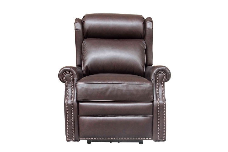 Southington Power Recliner Chair with Power Head Rest - Shoreham Dark Umber/All Leather