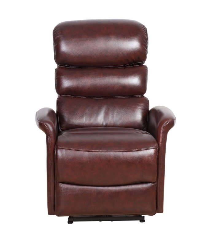 Kelso Power Recliner Chair with Power Head Rest - Ryegate Burgundy/Leather Match