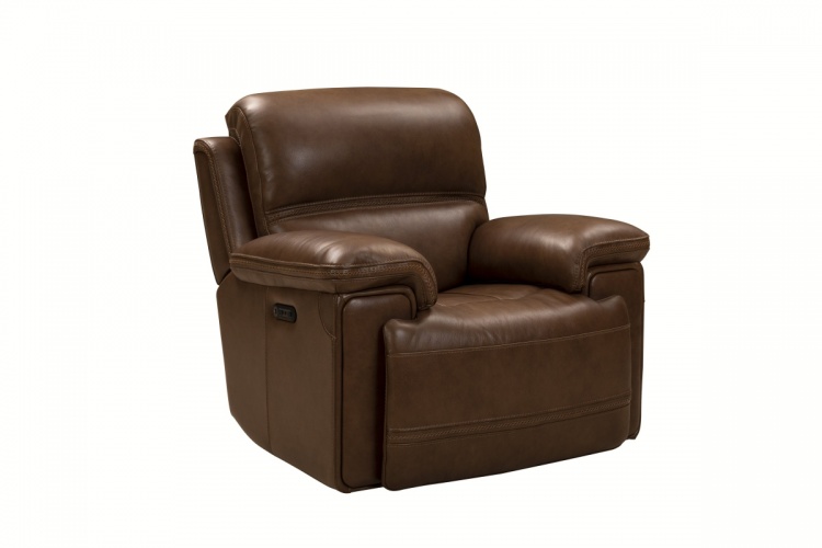 Sedrick Power Recliner Chair with Power Head Rest - Spence Caramel/Leather Match