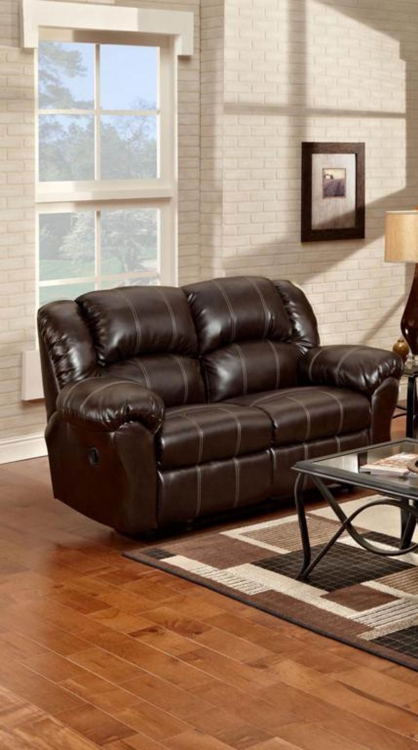 Ambrose Reclining Loveseat - Brandon Brown