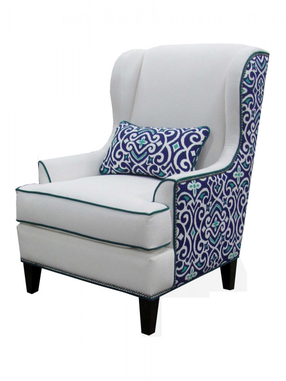 Logan Wing Chair - Heavenly Oyster