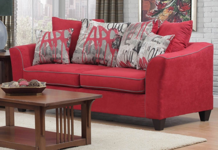 Brier Sofa - Red