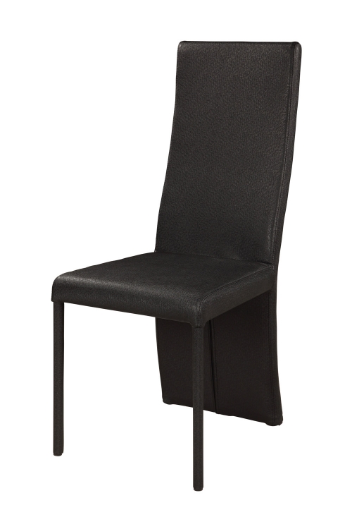 Fenya Upholstered High Back Side Chair - Black