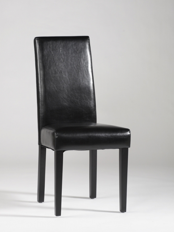 Straight Back Parson Chair - Black