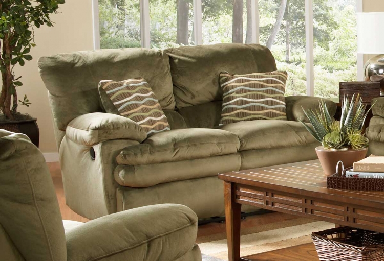 Easton Dual Reclining Loveseat - Sage