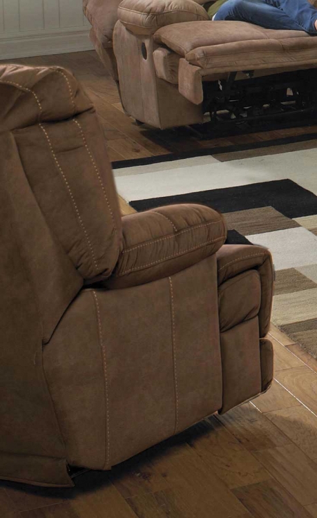 Noble Power Lay Flat Recliner - Almond
