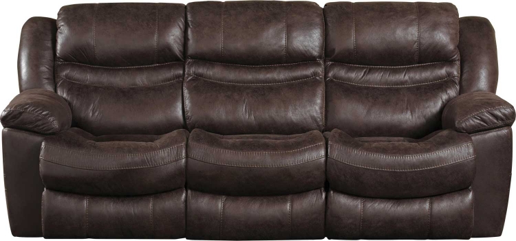Valiant Power Reclining Sofa with 3 Recliners and Drop Down Table - Coffee