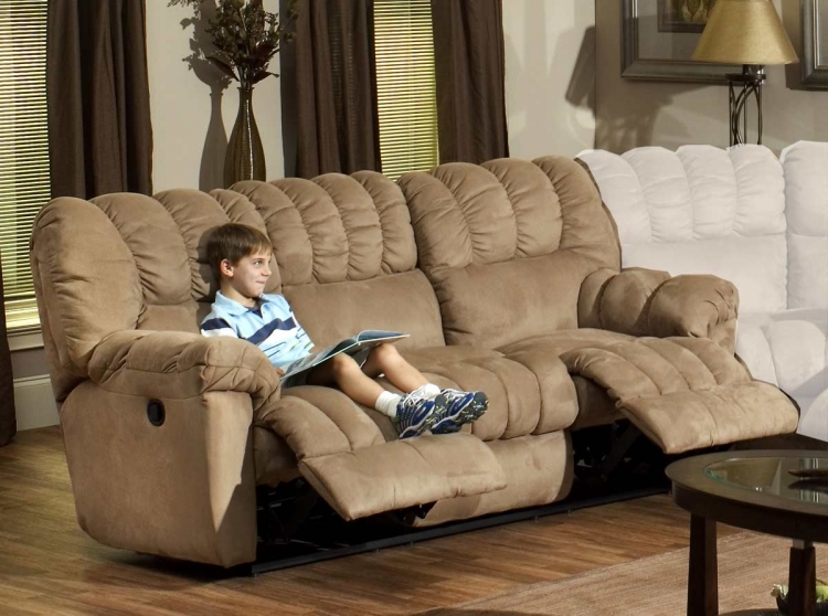 Cuddler Dual Reclining Sofa with Selec-Table and Cupholders