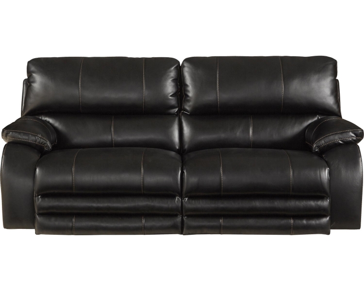 Sheridan Power Headrest Power Lay Flat Reclining Sofa - Black