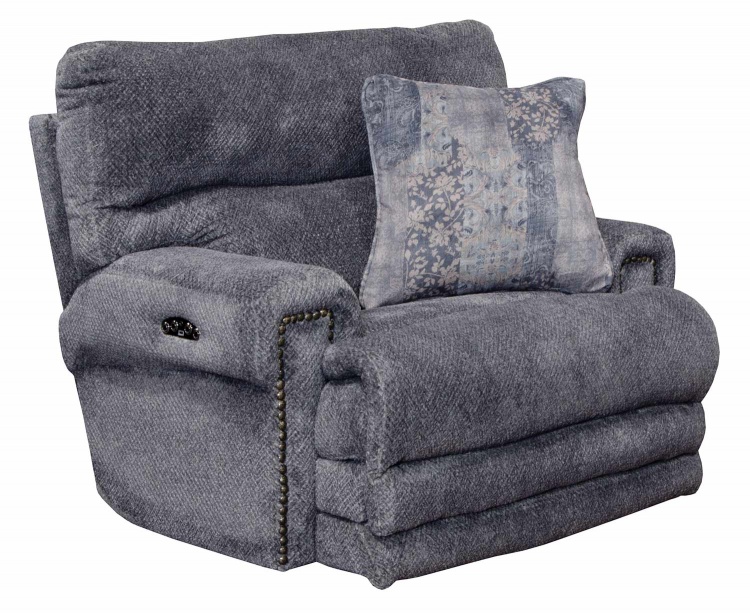 Garrison Power Recliner Chair - Pewter/Smoke