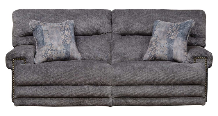 Garrison Power Reclining Sofa - Pewter/Smoke