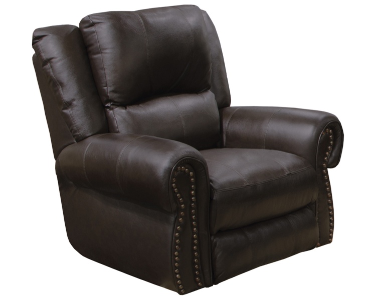 Messina Leather Power Recliner Chair - Chocolate