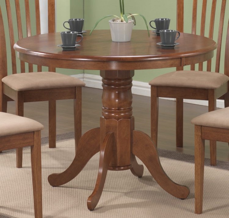Brannan Round Pedestal Dining Table - Maple