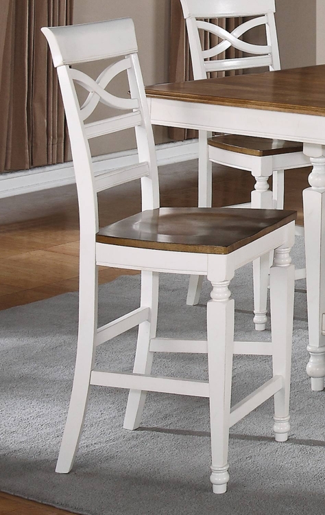 Ashley Counter Stool - Oak - Antique White