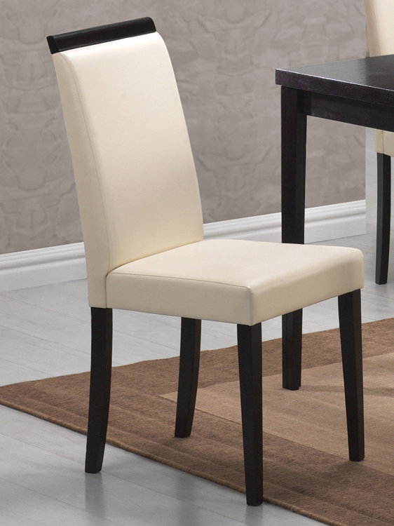 Pompeo Dining Chair - Cream - Cappuccino