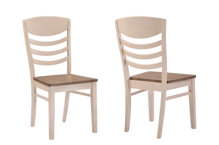 Allston Side Chair - Antique White - Golden Brown