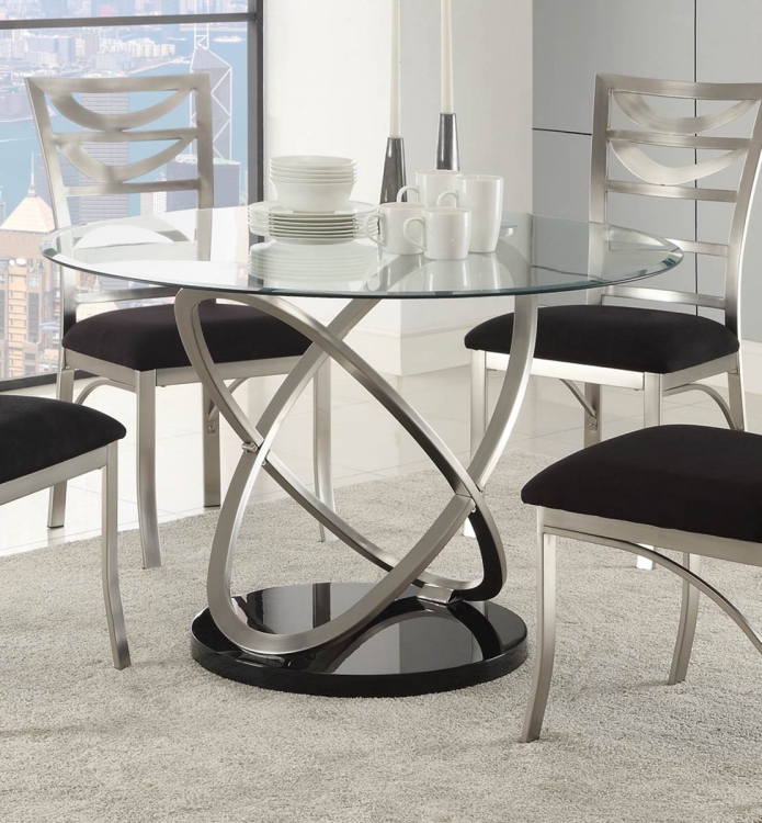 Tapia Dining Table - Silver Metal