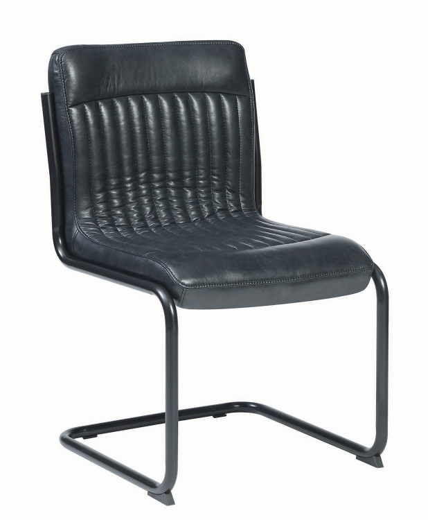 Chambler Dining Side Chair - Dark Grey Leatherette