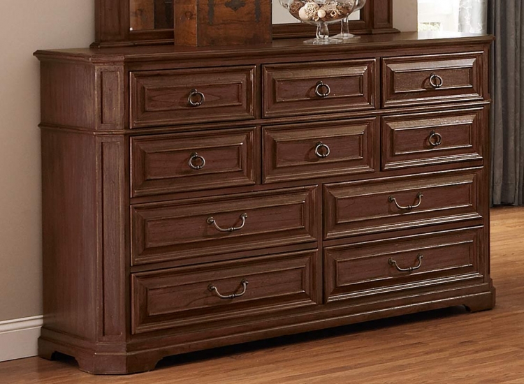 Coaster Edgewood Bedroom Set with Metal Headboard Cherry EdgewoodBedSetCH at