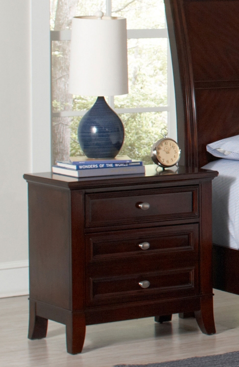 Findley Night Stand - Dark Cherry