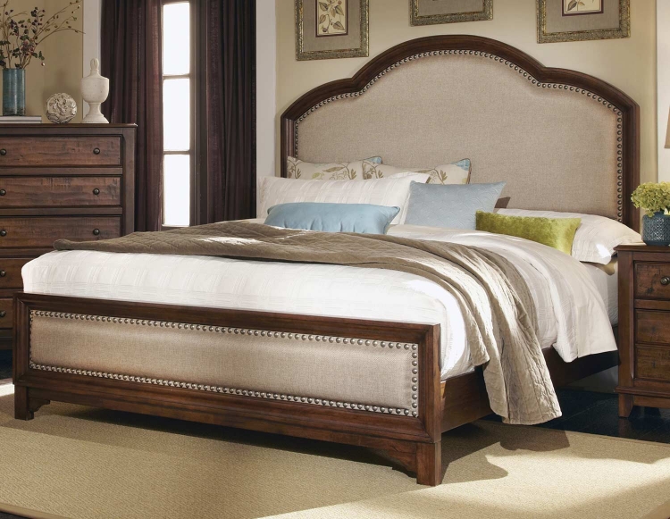 Laughton 203261 Bed - Cocoa Brown