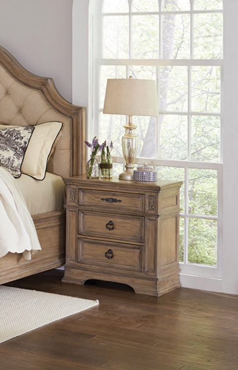 Ilana Nightstand - Antique Linen