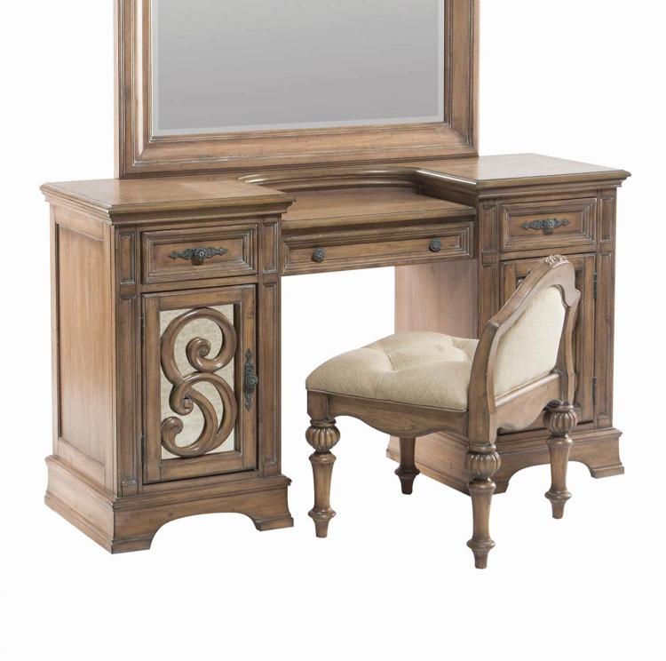 Ilana Vanity Desk - Antique Linen