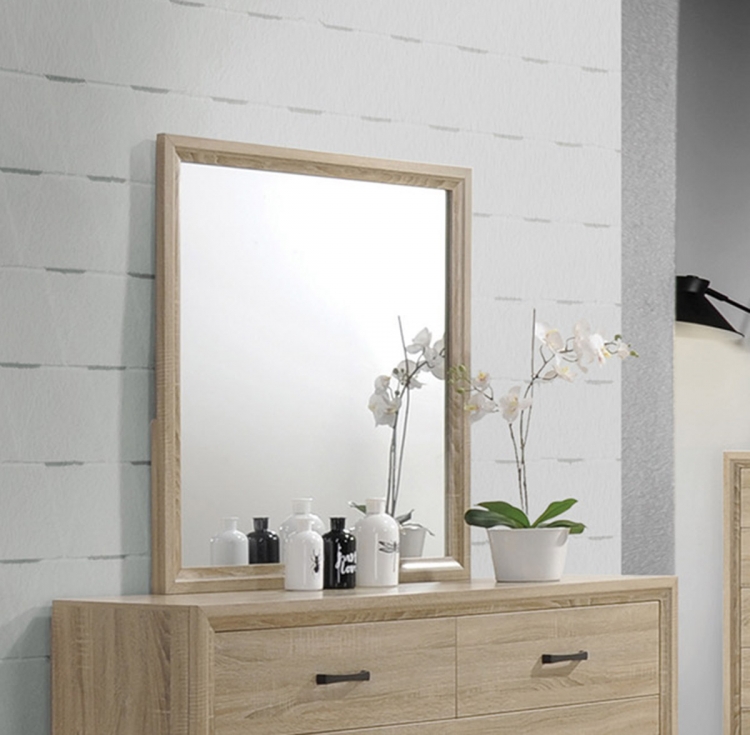 Vernon Mirror - White Washed Oak