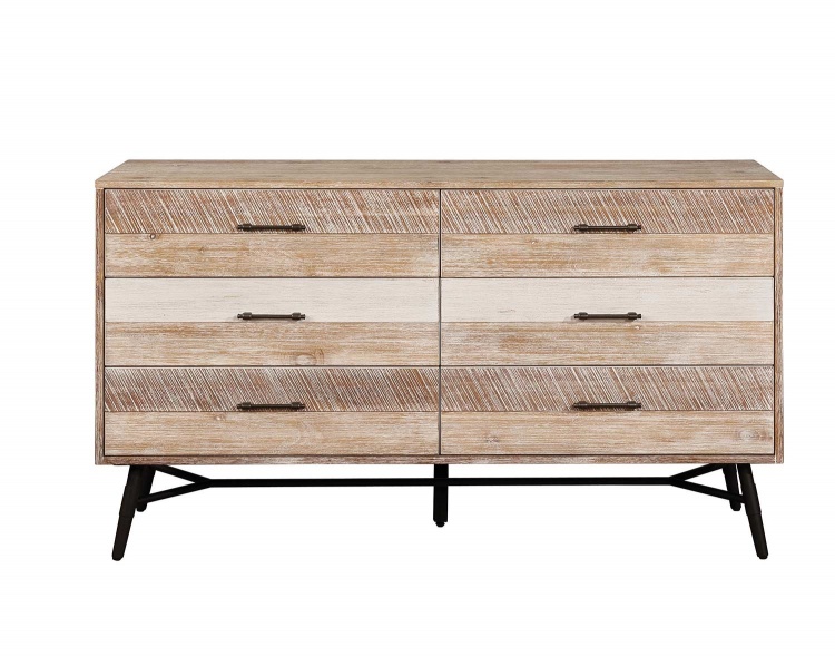 Marlow Dresser - Rough Sawn Multi/Black Finish