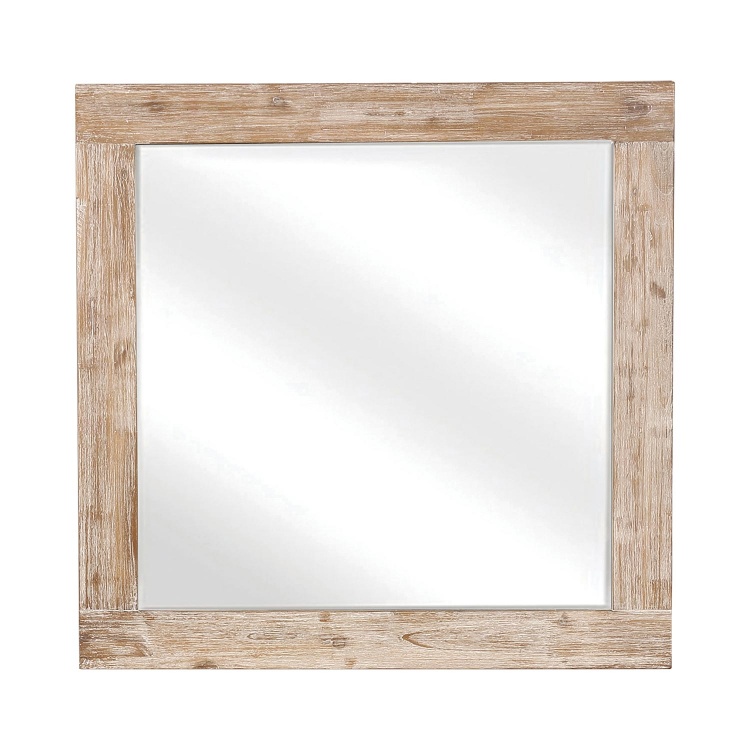 Marlow Mirror - Rough Sawn Multi/Black Finish