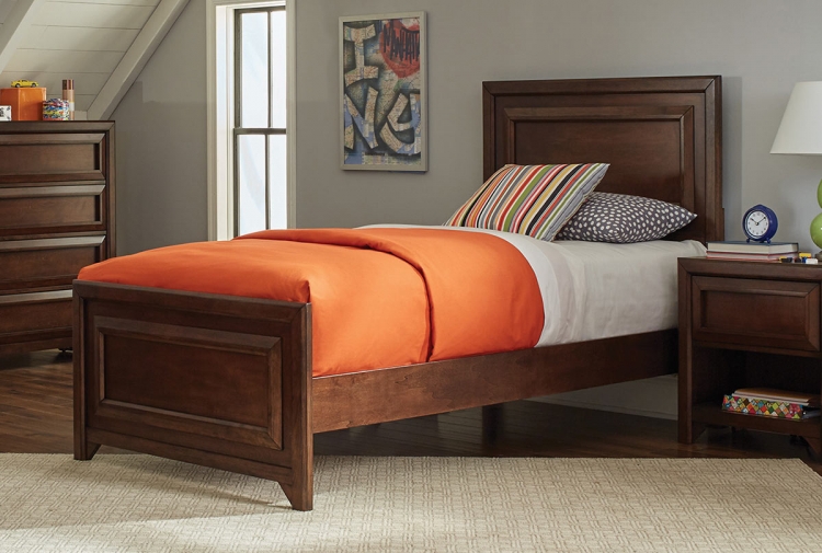 Greenough Panel Bed - Maple Oak