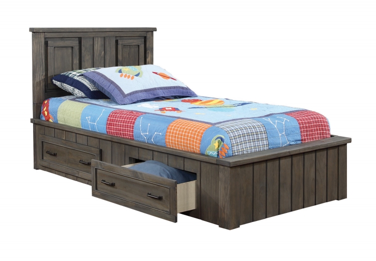 Napoleon Youth Captains Platform Storage Bed - Gunsmoke