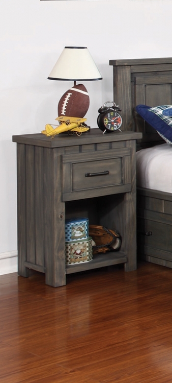 Napoleon Youth Nightstand with USB Power - Gunsmoke