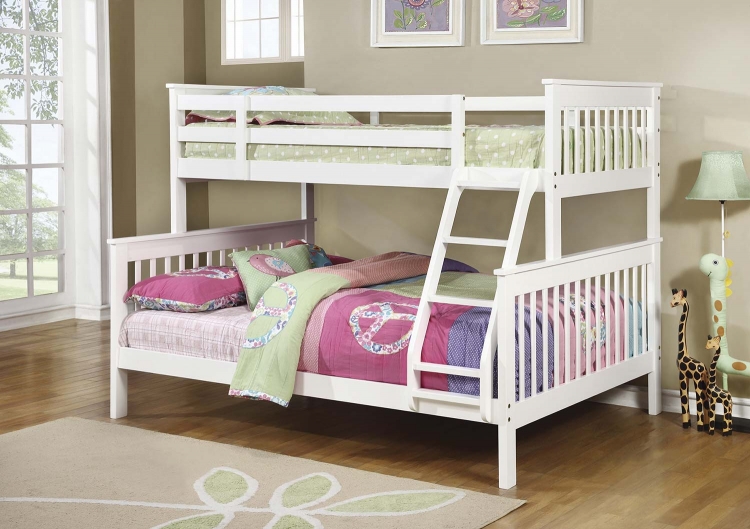 Chapman Twin/Full Size Bunk Bed - White